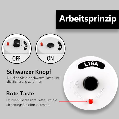 Automatic screw (fuse for old electrical distribution) | Automatic fuse screw 16A, thread E27, L-characteristic, 250/380 V, white