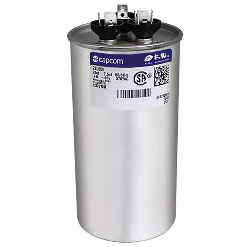 [Australia - AusPower] - GE Genteq Round Capacitor 70 7.5 uf MFD 370 Volt 27L556BZ3 27L556 