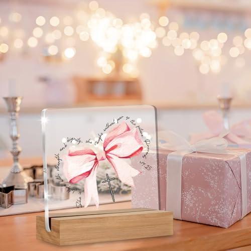 Christian Gifts, Religious Gifts for Women Girls, Jesus Gift Home Decor Office Desk Sign Keepsake D