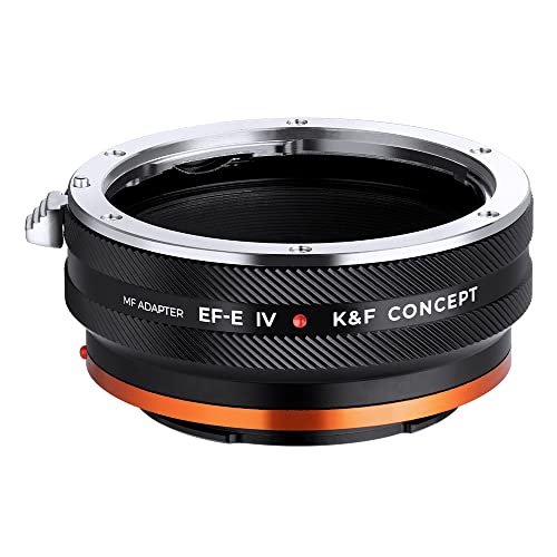 K&F CONCEPT EOS-NEX Lens Mount Adapter Pro, Manual (EF/EF-S) Lens Adapter Compatible with Sony E Mount Camera Body