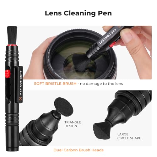 K&F CONCEPT 25 in 1 Camera Pro Cleaning Kit, APS-C Lens and Sensor Cleaner 16mm