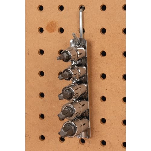 Performance Tool W13500 5-piece 3/8-inch drive Mortorq bit socket set in black case