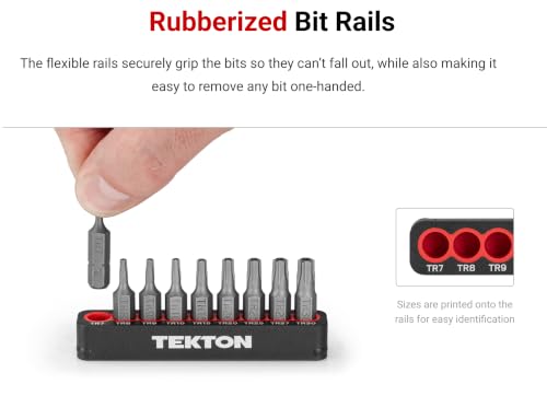 TEKTON 1/4-inch security bit driver and 37-piece bit set with assorted screwdriver bits