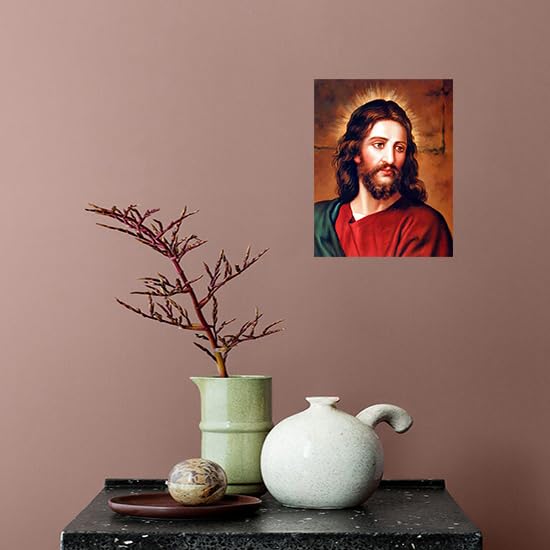 Impact Posters Gallery Religious Face of Jesus Christ Christian Spiritual Wall Decor Art Print Poster (16x20)