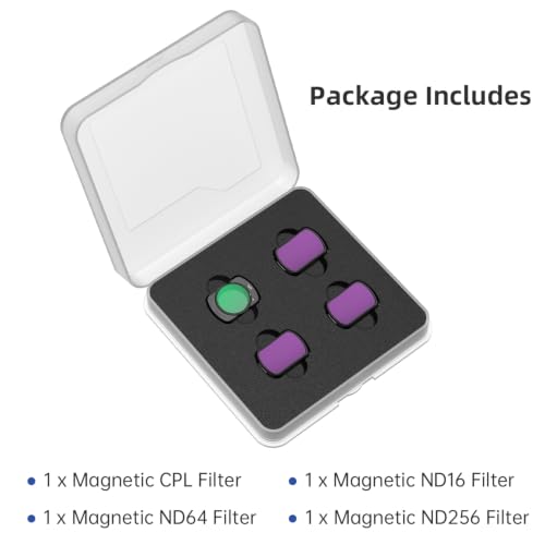 Clolasa HD CPL ND16 ND64 ND256 Filter Kit Compatible with DJI Pocket 4/3