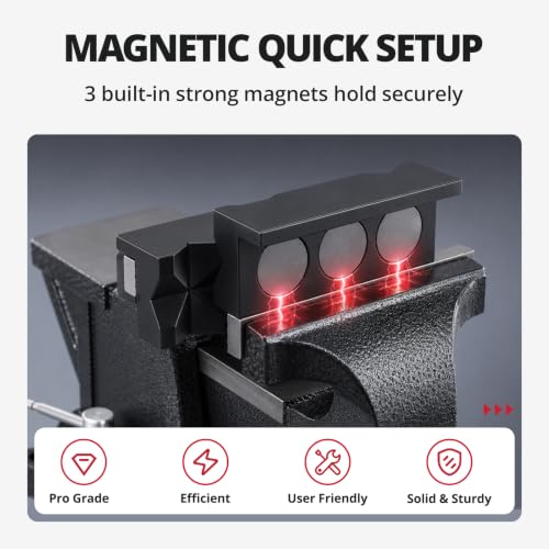 EVIL ENERGY 4-inch magnetic vise jaw pads, aluminum AN fitting protector for bench clamps