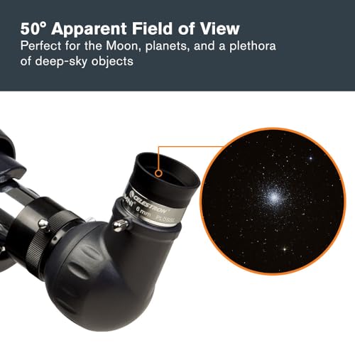 Celestron Omni 6mm Telescope Eyepiece for Detailed Moon & Planet Views
