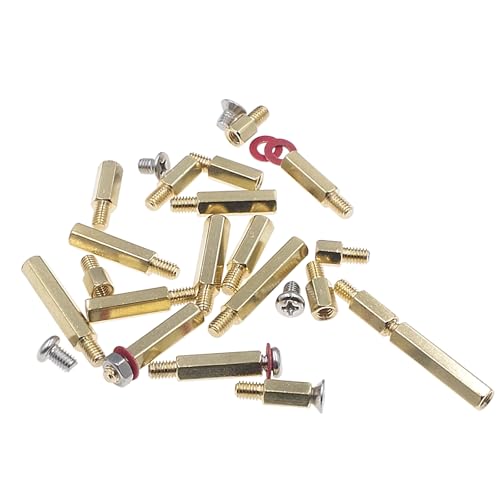 HVAZI 230PCS M4 brass male-female hex standoffs, screws, nuts and washers kit assortment