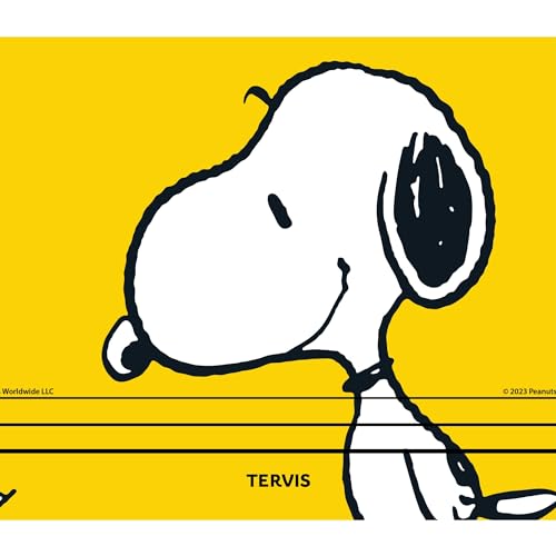 Tervis Venture Water Bottle Peanuts - Snoopy Maxiumus Triple Insulated Tumbler Travel Cup Keeps Drinks Cold & Hot, 26oz, Stainless Steel Multicolor