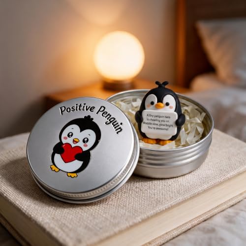 Positive Penguin Gifts, The Penguin, Spiritual Gifts for Women, Mini Black Black Penguin