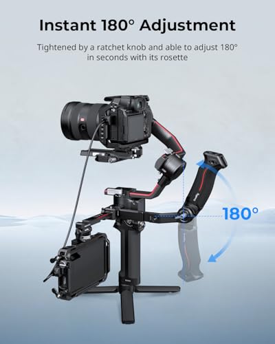 SmallRig Sling Handle Gimbal Handgrip for DJI RS, 180° Adjustable Grip Gimbal Handle
