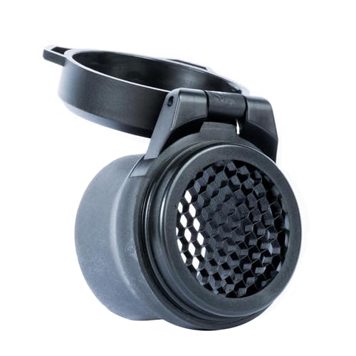 Monstrum Ultra Series Flip-Up Scope Lens Cover with Detachable Honeycomb ARD Objective Lens | 49-54 mm diameter