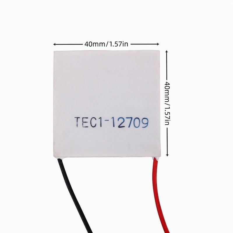 12V TEC1-12709 100W Thermoelectric Radiator Peltier Plate Module 40mm x 40mm Heatsink