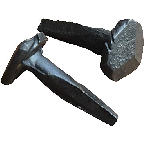 Antique Hardware Depot 5/8-inch wrought rose head clavos nails in antique black forged iron, 1 lb pack