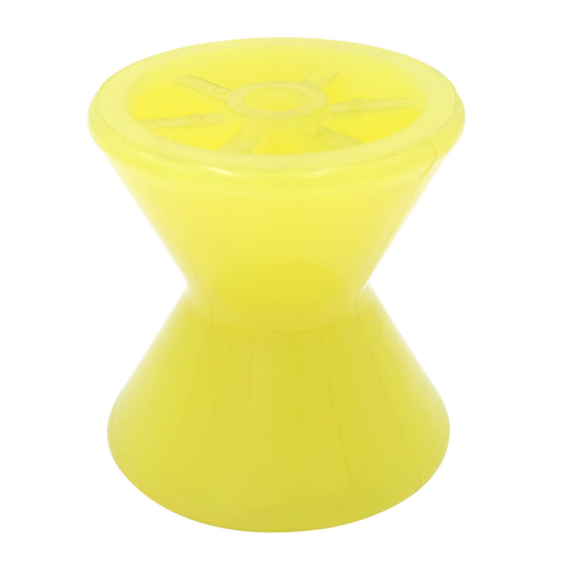 Marine 3-12 Inch Boat Trailer Rollers by 1/2"-5/8" Shaft Bow Stop Keel Spool Roller Polyurethane Rubber Multiple for Choice Yellow 4 Inch by 1/2" Shaft