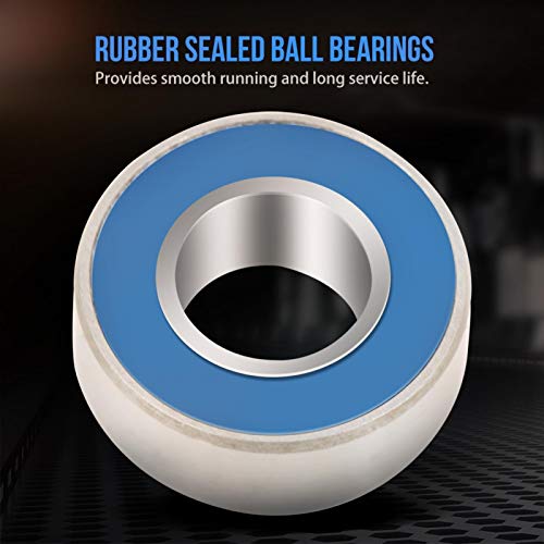 Akozon Metal Seal Bearings - 5x11x4mm MR115-2RS, 25pcs Rubber Sealed Ball Bearings