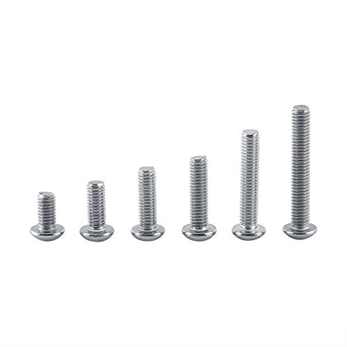 M3 stainless steel hex socket button head screws, bolts, and hex nuts assortment by Generic