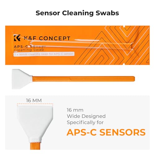 K&F CONCEPT 25 in 1 Camera Pro Cleaning Kit, APS-C Lens and Sensor Cleaner 16mm