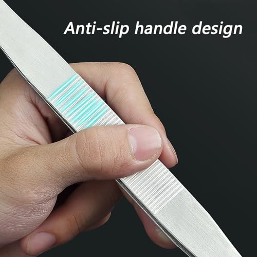 Curved Tweezers for Fish Tank Stainless Steel Tweezers Aquarium Tank Tweezers 30cm Feeding Tongs for Fish Tank Plants Aquascape Tools Feeding Tongs (30cm Elbow)