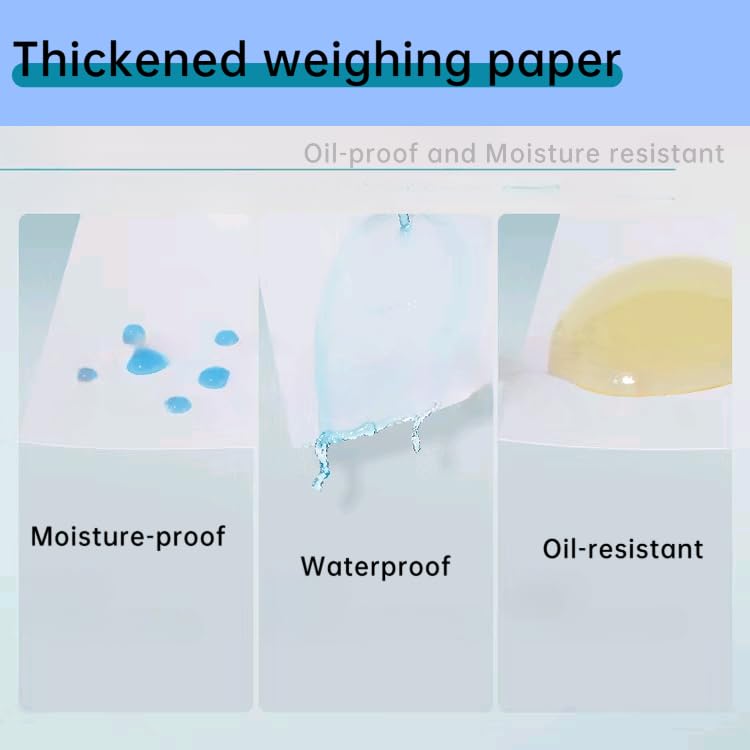 Generic laboratory sample weighing paper, 3 x 3 inch thickened sheets for scale measurement and sample transfer