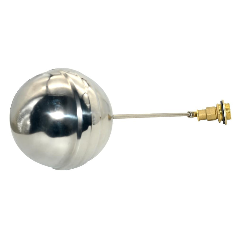 VARMHUS 304 Stainless Steel Male Thread Float Ball Valve, Brass Automatic Water Level Control for Stock Tank, Pool, and Water Tank Applications (1inch) 1inch
