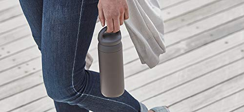 KINTO 21096 Dayoff Tumbler, 16.9 fl oz (500 ml), Dark Gray, Double Wall Vacuum Construction, Thermal and Cold Insulation, Water Bottle gray (dark gray) Single Item