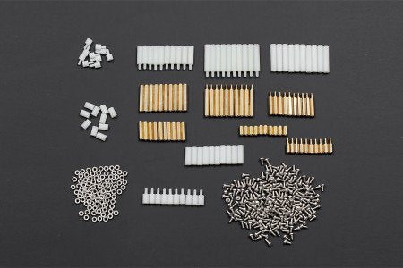DFRobot FIT0225 mounting kit with metal standoffs and spacers for electronics assembly