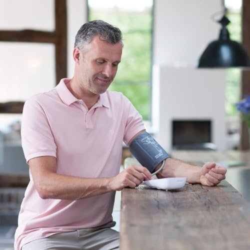 medisana BU 535 Voice Upper Arm Blood Pressure Monitor with Voice Output | Blood pressure and pulse monitor with memory function, traffic light scale, blood pressure cuff with irregular heartbeat indicator