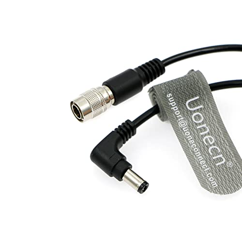 Sound Devices Spring Cable Right Angle DC to 4 pin Hirose Male Power Cable for Zoom F8 for 688 644 633 Blackmagic Cinema Camera 4k Coiled Hirose 4pin to Right-angle DC