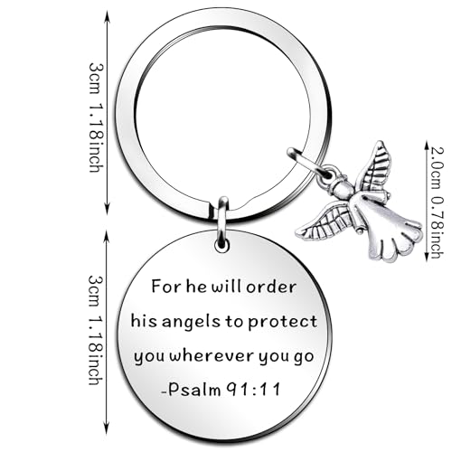 SMARGO Bible Verse Keyring Gifts Religious Faith Gifts for Women Men Christian Scripture Thanksgiving Christmas Birthday Easter Prayer Keychain Present