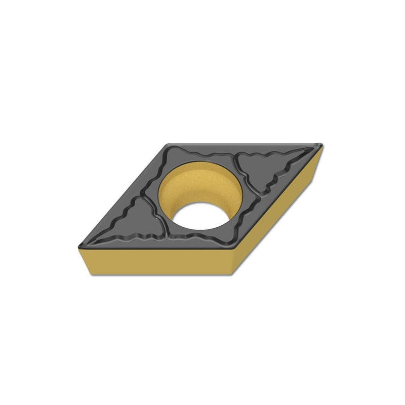 [Australia - AusPower] - CDBP DCMT 070204 DCMT21.51 Steel Turning Inserts CVD Coated (Pack of 10) DCMT070204-MD 