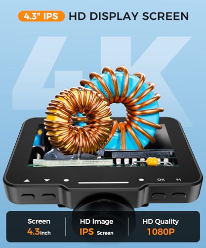 PalliPartners digital stereo microscope for coins with bright HD screen in black, featuring built-in light