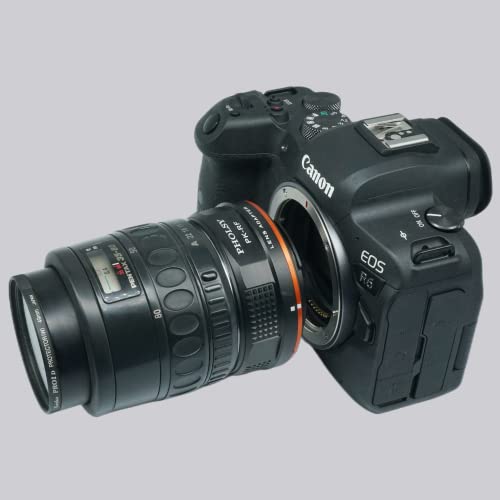 PHOLSY Lens Adapter Compatible with Pentax K Lens and Canon RF Camera Pentax K to Canon RF