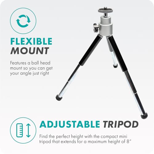 Movo VXR10 Shotgun Mic with WM-VXR10 Wireless Camera Microphone Adapter and Tripod - Compatible with Canon, Sony, Nikon and Other DSLR Cameras - Ideal for Vlogging, Filmmaking, and Content Creation 3.5mm / Camera