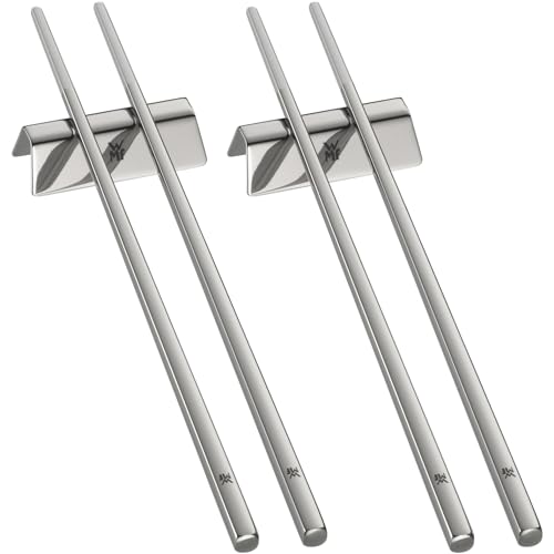 WMF Nuova Chopstick 6-Piece Chopsticks with Cutlery Bench for 2 People Cromargan Stainless Steel Rust-Proof Polished Dishwasher Safe