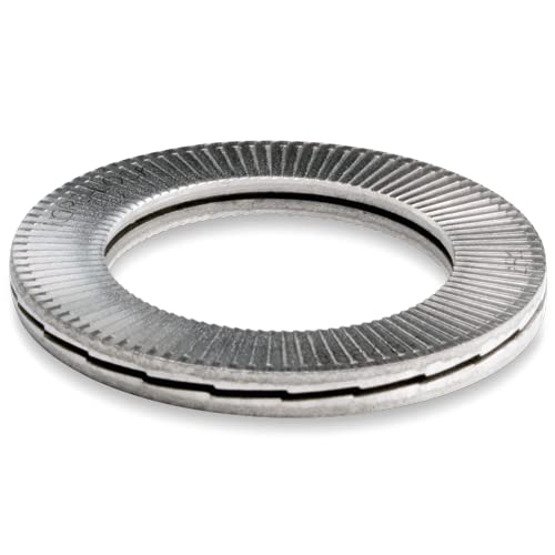 Nord-Lock Wedge Locking Washers - Steel (Delta Protekt) Washer with Zinc Flake Coating, Vibration Resistant Safety Washers for M10 Bolts - 20 Pairs