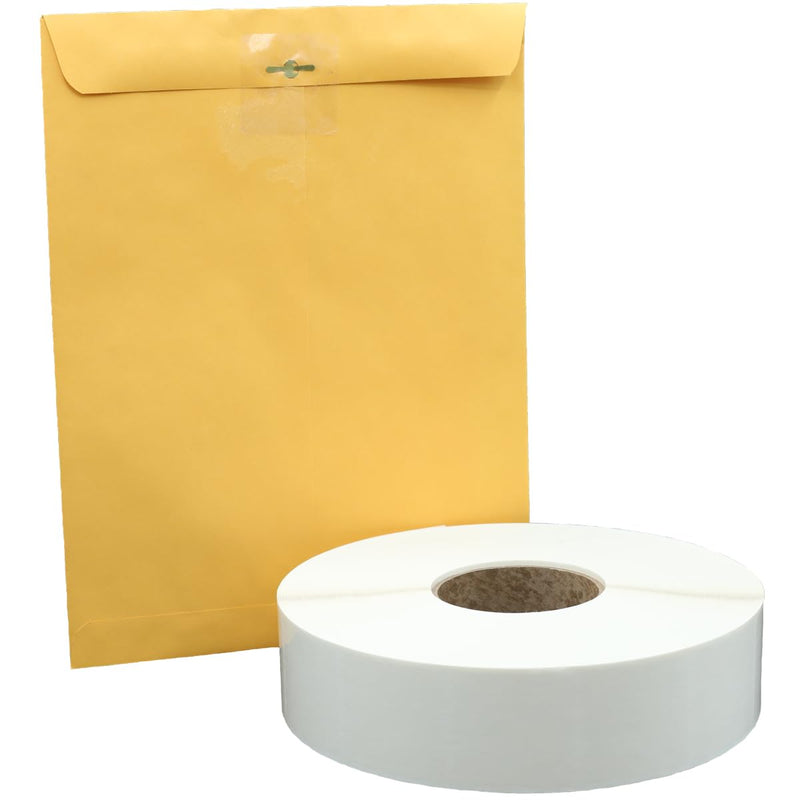 2" Ultra Clear Square Wafer Seals, 5,000 Total Labels