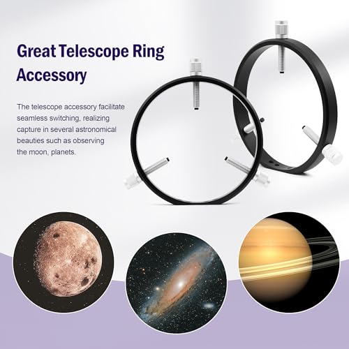 Astromania Telescope Mounting Rings Guide Scope Rings 152mm Inside Diameter Inside Diameter -152MM
