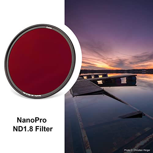 Haida ND1.8 64x Nanopro Filter 6-Stop Multi-Coating Nano Coating Optical Glass Camera SLR Photographic Lens Neutral Density Filter (67mm) 67mm