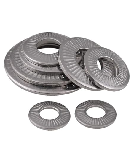 Generic 304 stainless steel Belleville conical disc spring cup washers, 1/2-inch, 10-piece set