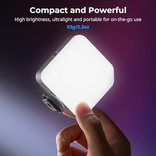 SMALLRIG P108 Neo Mini RGBWW LED Video Light, Portable Camera Fill Light
