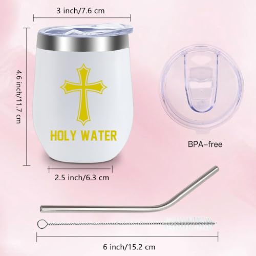 Easter Gifts 12oz Travel Mug Christening Gifts for Girls Goddaughter Godmother Gift God Mothers Religious Gift for Women Funny Friend Present Ideas Christmas Presents for Women Coffee Cup