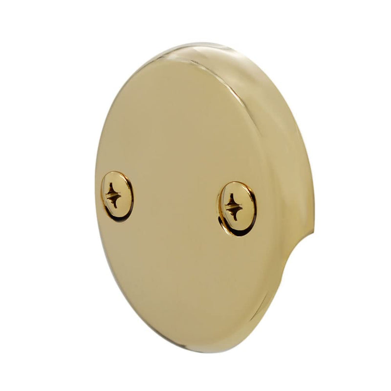 Westbrass 593144-01 Black 1-1/2" Tubular Tip-Toe Bath Waste Drain Kit, Polished Brass 1-Pack