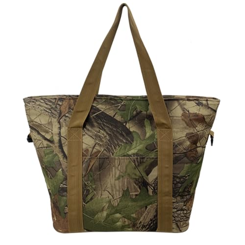 Insulated Cooler Bag, Large Insulated Bag, Reusable Shopping Bags, Leakproof Soft Cooler with BagsBottle Opener, Suitable for Supermarket Shopping, Travel,Beach,Family Picnic,Camping green