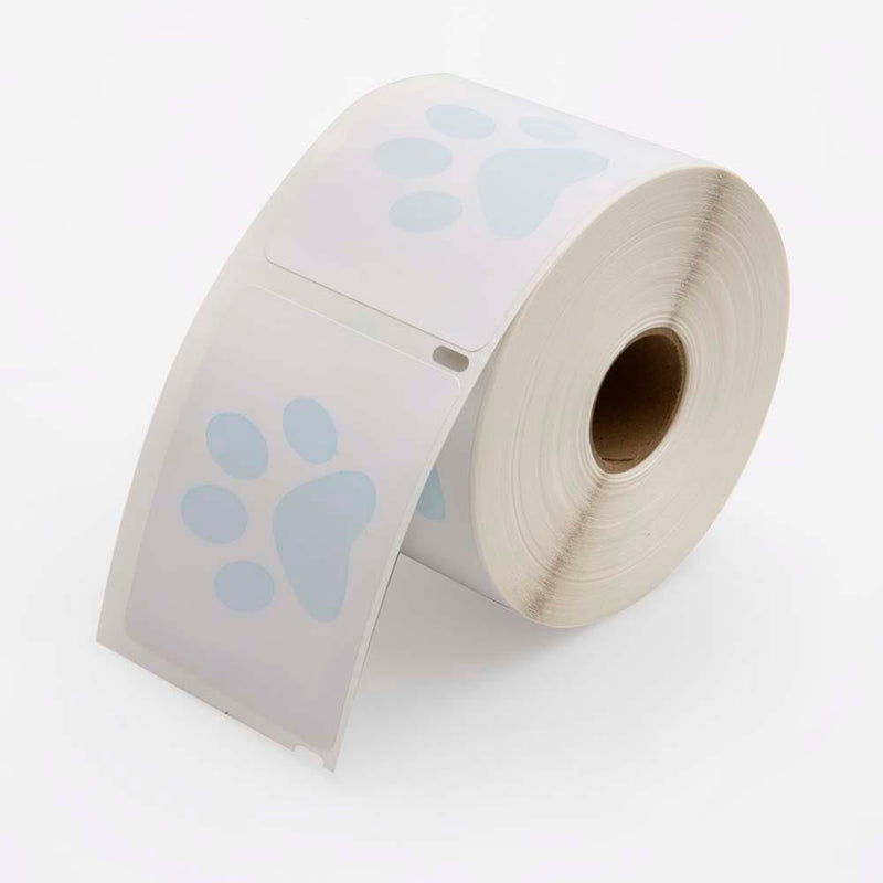 Veterinary Prescription Labels with Paw Prints - 2-1/8” x 2-3/4”, 500 Labels/Roll | Prescription Bottles & Small Containers - Compatible with Most Veterinary Practice Software | LabelValue Brand