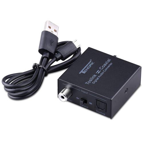 [Australia - AusPower] - Optical to Coax,Tendak Optical SPDIF Toslink to Coaxial and Coaxial to Optical SPDIF Toslink Bi-Directional Swtich Digital Audio Converter Splitter Adapter 
