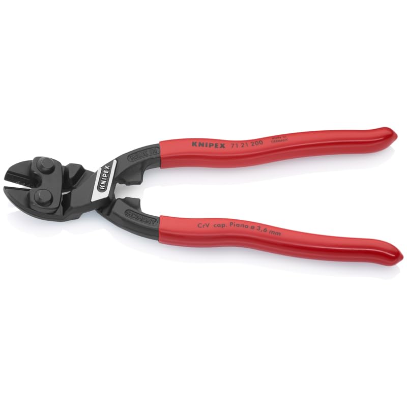 KNIPEX 71 21 200 Angeled High Leverage CoBolt Cutters