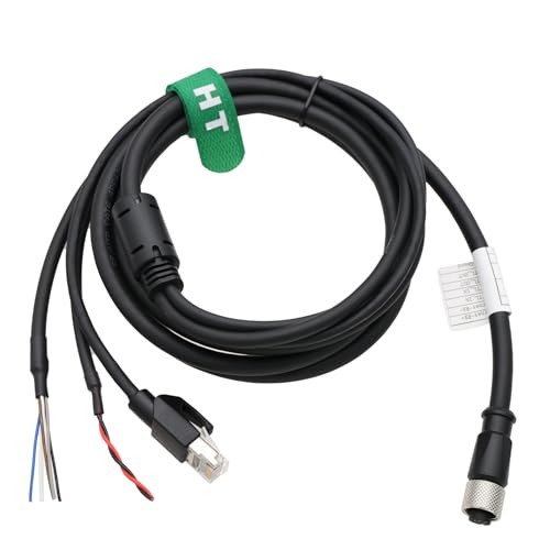 Cable for DJI Livox Mid-360 Avia HAP LiDAR Sensor to Computer Ethernet Power Function Debugging, 1 to 3 Splitter, M12 Aviation A-Coded 12 Pin Female Connector Flying Leads, 5m 5 m 1-to-3 splitter cable