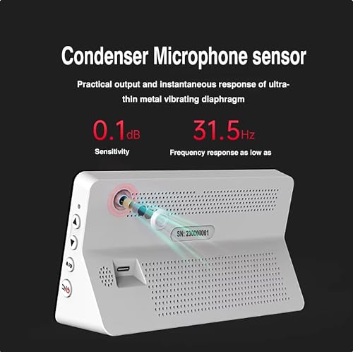 SW-525S 30-130dB Digital Meter Desktop Sound Level Meter Built-in Battery