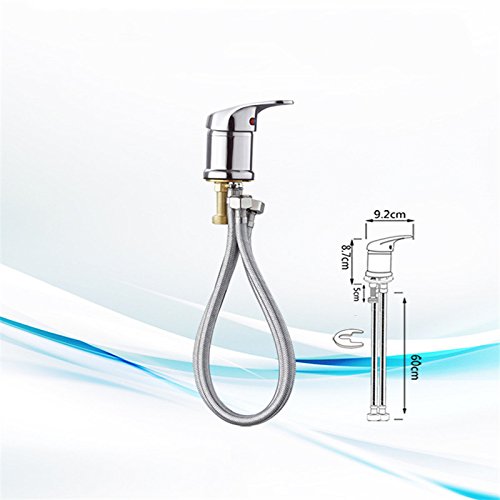 Salon Shampoo Bed Bowl Sink Basin Faucet or Backwash Unit,Shampoo Bowl Faucet with Hose and Shower Spray Head Wash Hair Sprayer,Chrome Faucet Full Set